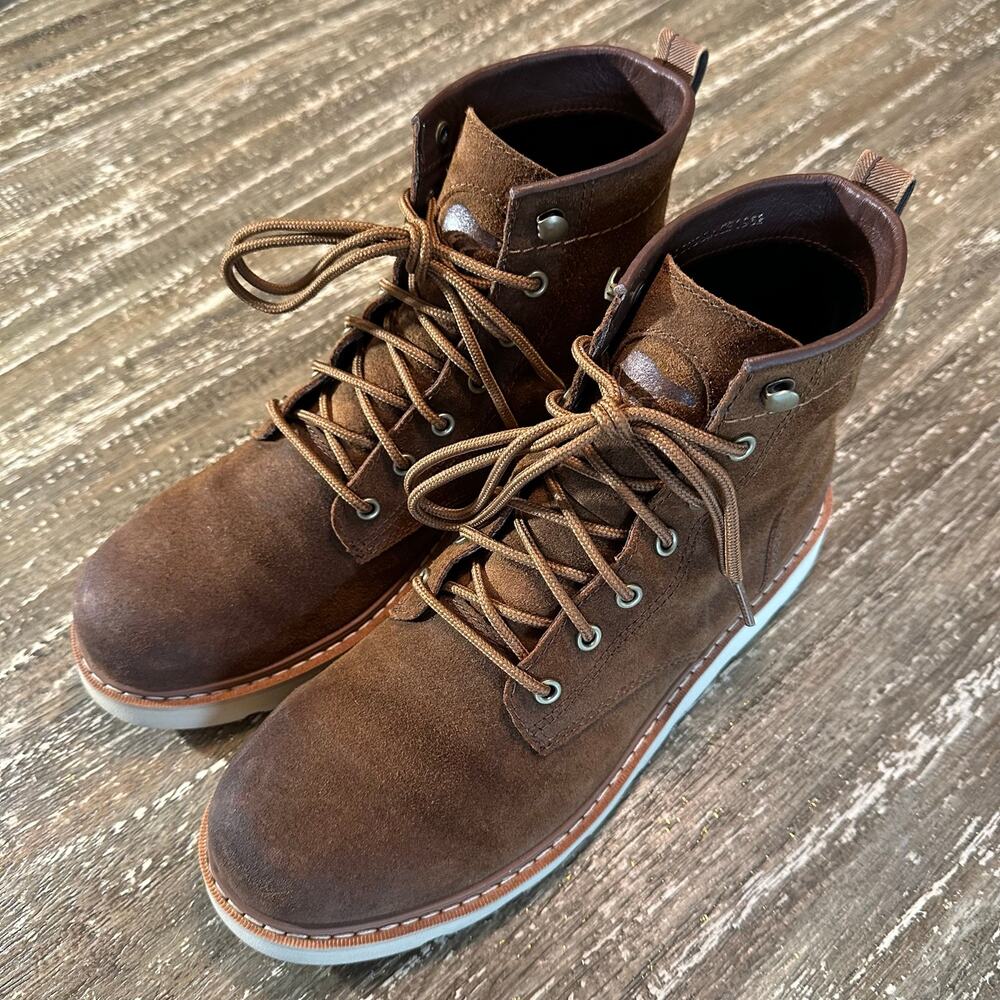 Sorel Slabtown 62’ Waterproof Rough Suede Leather Boots Brown Men’s Size 9.5 - Picture 4 of 15